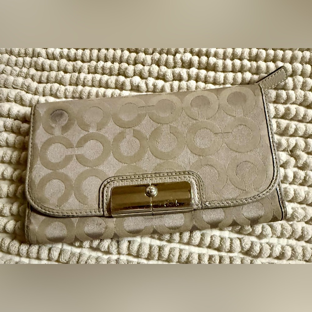 Coach Tan Clutch Bag